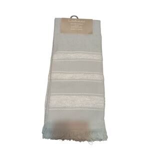 Ladinne Stiped Kitchen Towels Set Of 3 Oversized 20" x 30" 100% Turkish Cotton